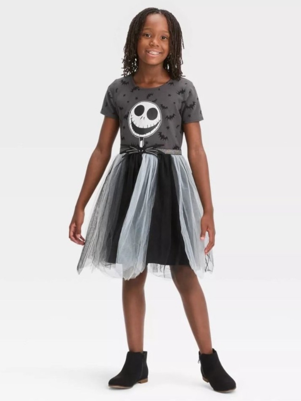 Disney the nightmare before Christmas Jack Skellington Tulle Dress NEW L 10-12